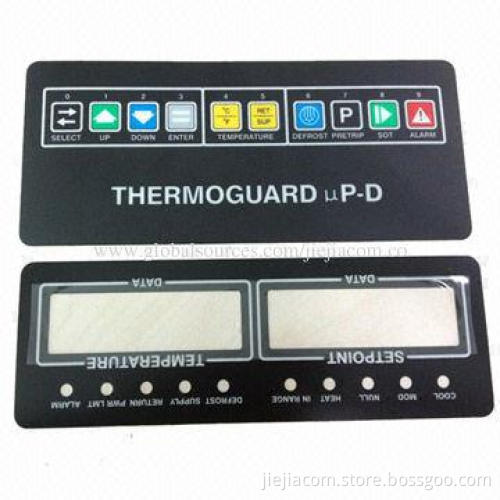 Polycarbonate Adhesive Label, PCB Front Panel Stickers, -20-70°C Operating Temperature
